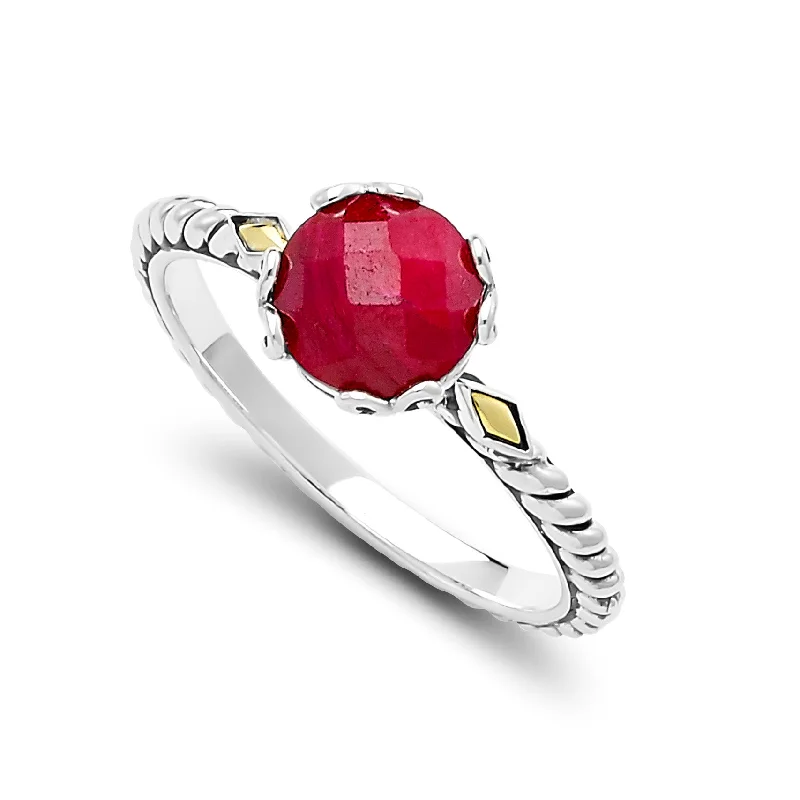 women's ring Christmas gift -Samuel B. Ruby Birthstone Glow Ring - July