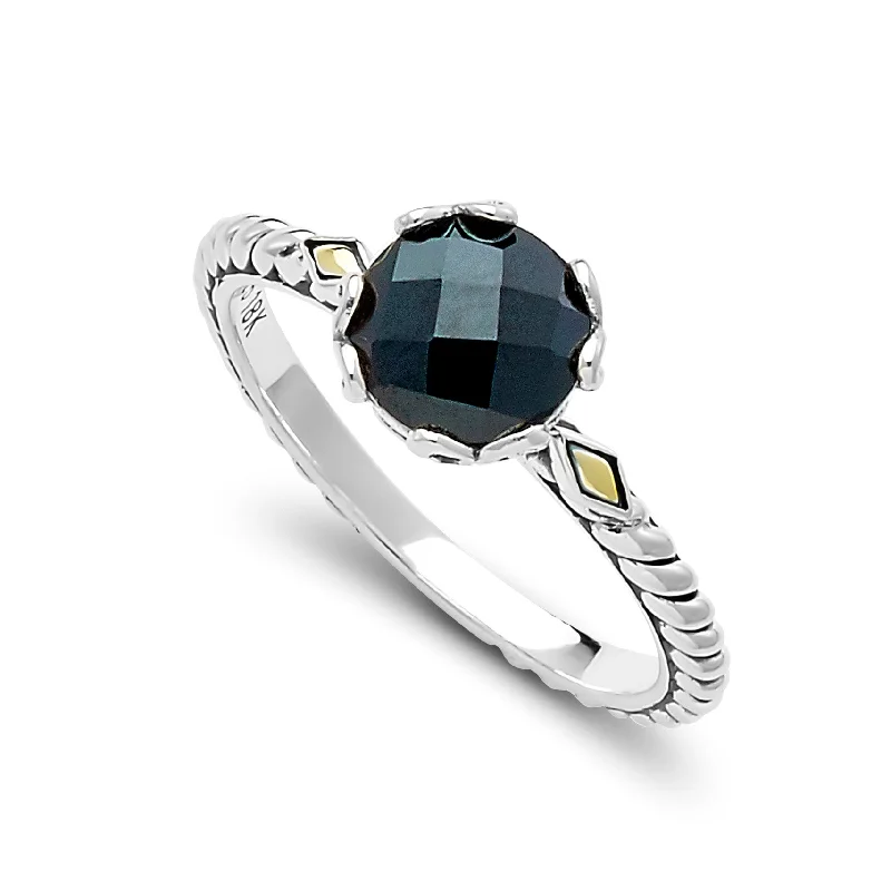 women's ring ethically sourced -Samuel B. Black Spinel Glow Ring