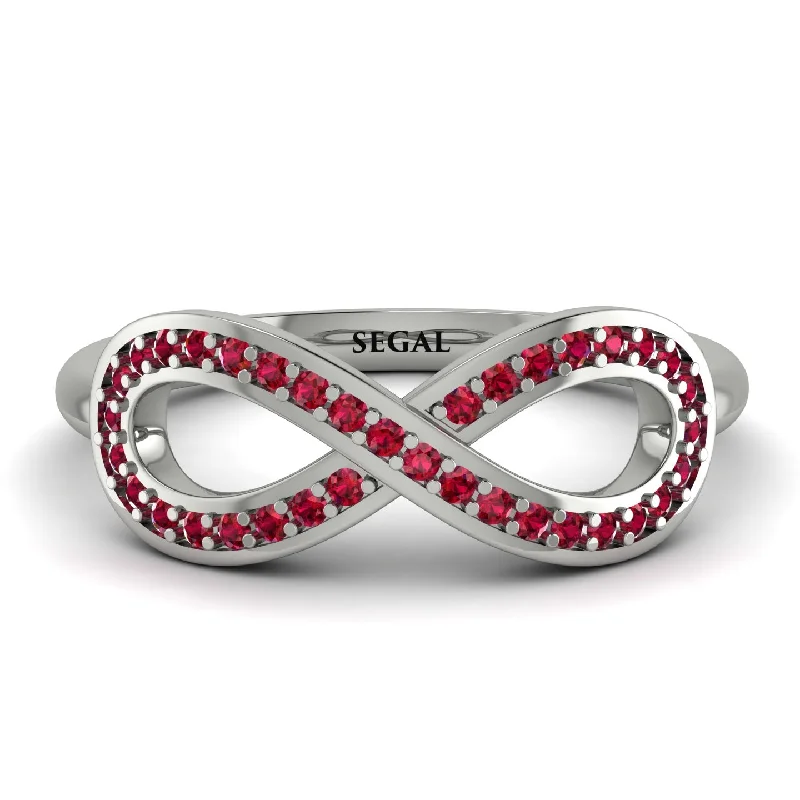 women's ring eco-friendly -Infinity Ruby Ring - Alexa No. 12