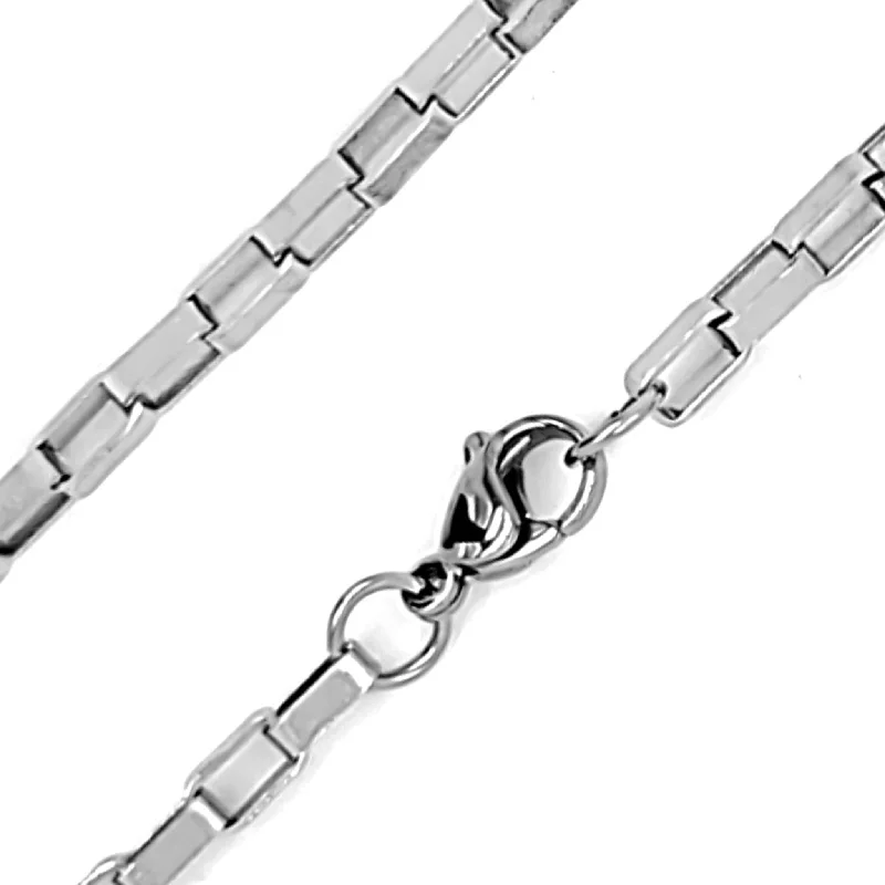 women's necklaces adjustable clasp -Stainless Steel Marine Chain Necklace / NKJ2516