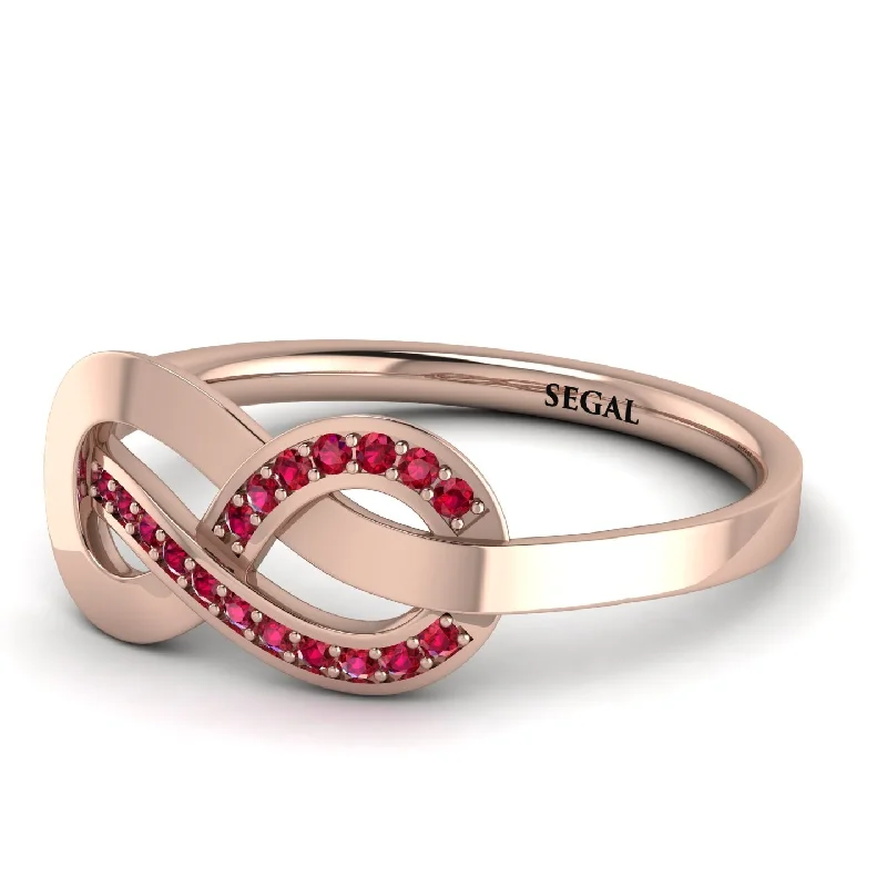 women's ring Christmas gift -Infinity Yin Yang Ruby Ring - Lydia No. 11