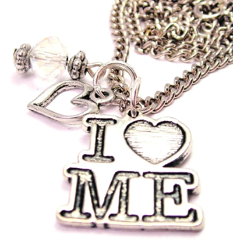 women's necklaces pearl -I Love Me Necklace with Small Heart