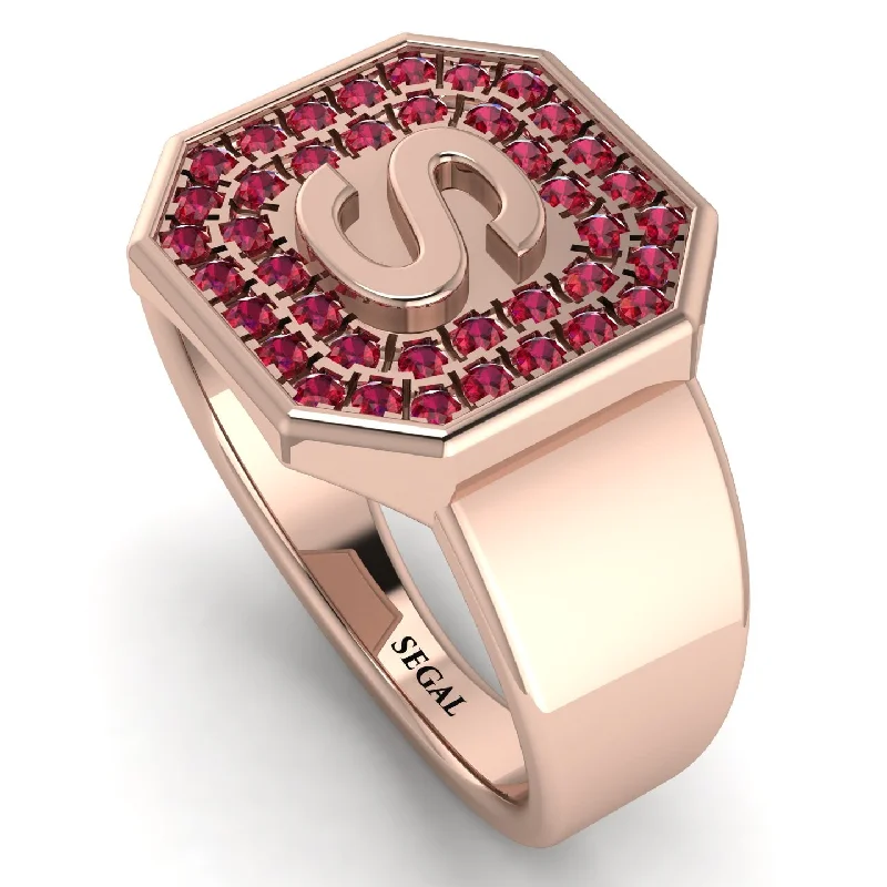 women's ring best seller -Personalized Signature Ruby Ring - Emersyn No. 11