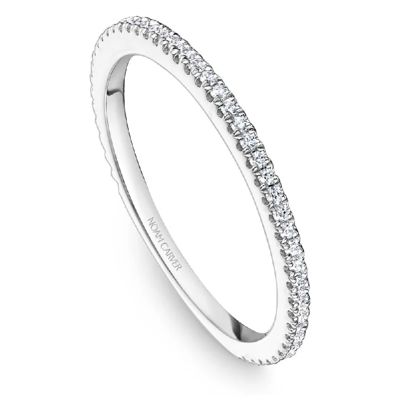 women's ring high-end fashion -Noam Carver Stackable Collection 0.14cttw. Diamond Fashion Ring STA14-1