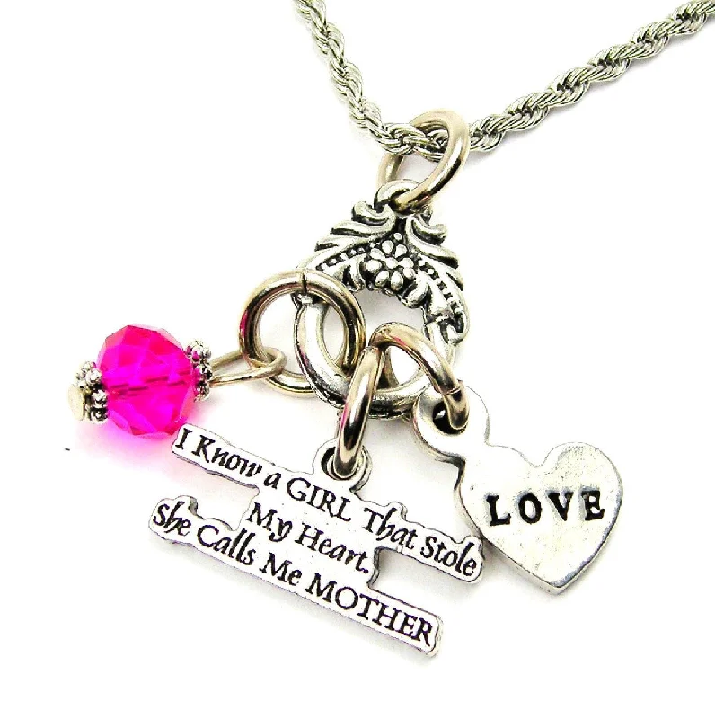 women's necklaces pendant style -I Know A Girl That Stole My Heart Catalog Necklace