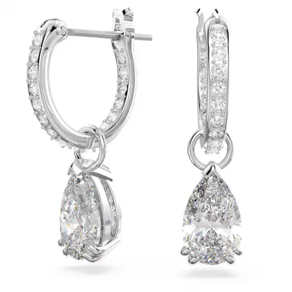 women's earrings cubic zirconia -Stilla Hoop Earrings