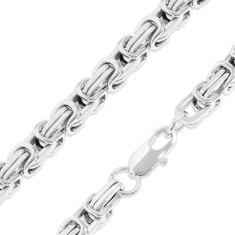 women's necklaces unique craftsmanship -Stainless Steel Byzantine Chain Necklace / CHN8500