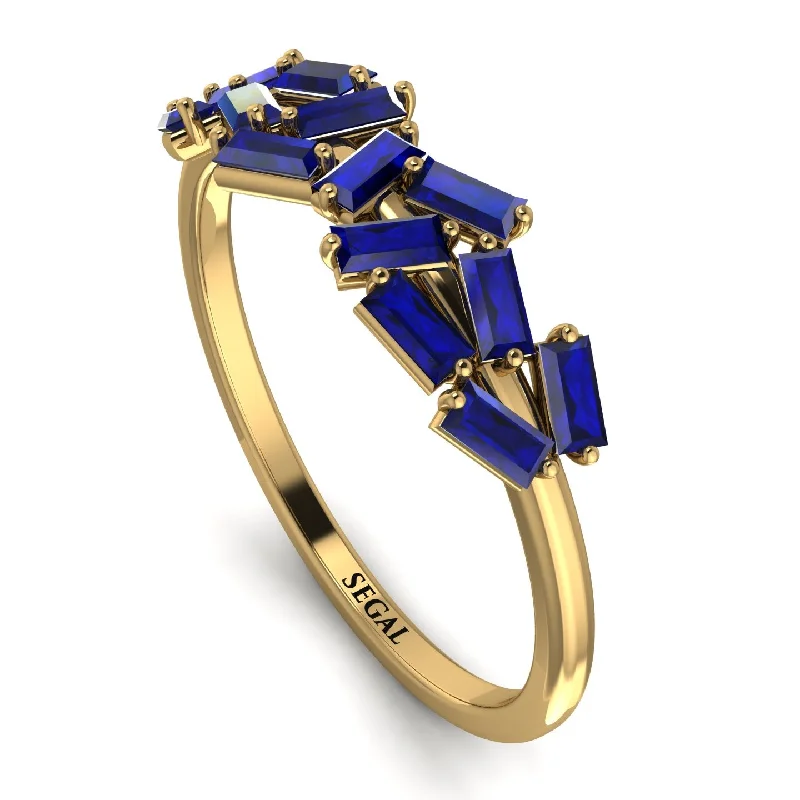 women's ring Valentine's Day gift -Baguette Sapphire Ring Mix - Athena No. 13