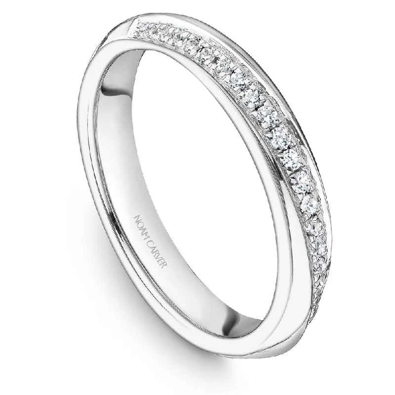 women's ring elegant touch -Noam Carver Stackable Collection 0.15cttw. Diamond Fashion Ring STA19-1