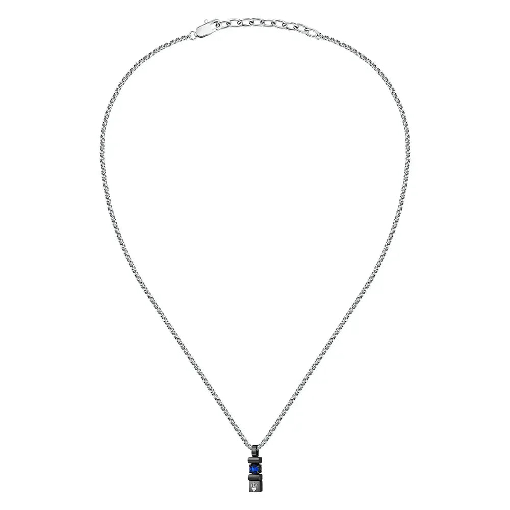 women's necklaces platinum -Men Two Tone Necklace