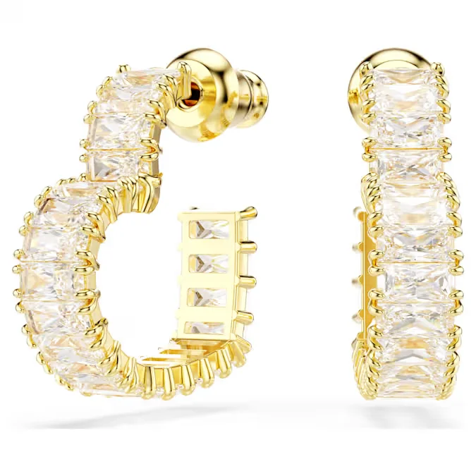 women's earrings climber design -Matrix hoop earrings