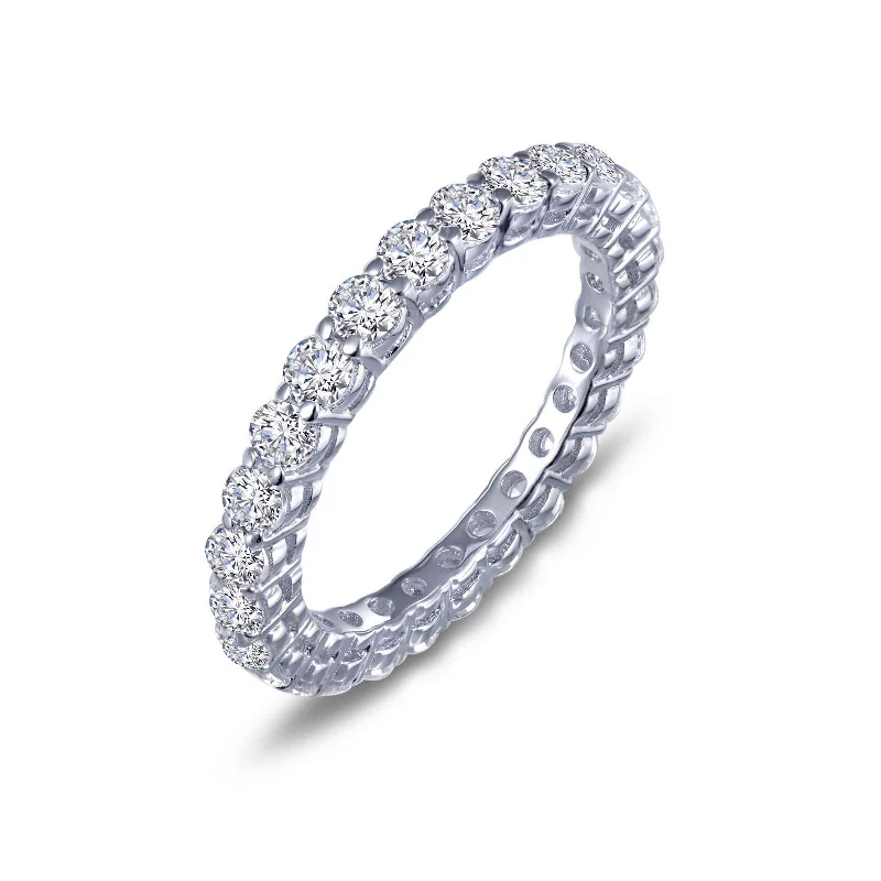 women's ring engagement gift -Lafonn Simulated Diamond 1.35ct Eternity Ring R0150CLP