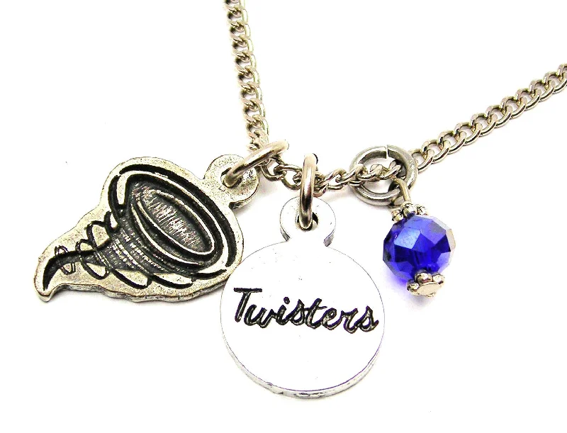 women's necklaces classic elegance -Twister With Twisters Circle Necklace