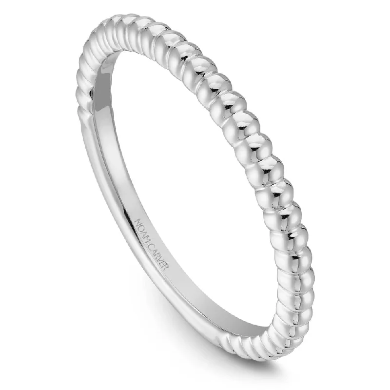 women's ring minimalist style -Noam Carver Stackable Collection Beaded Fashion Ring STA4-1