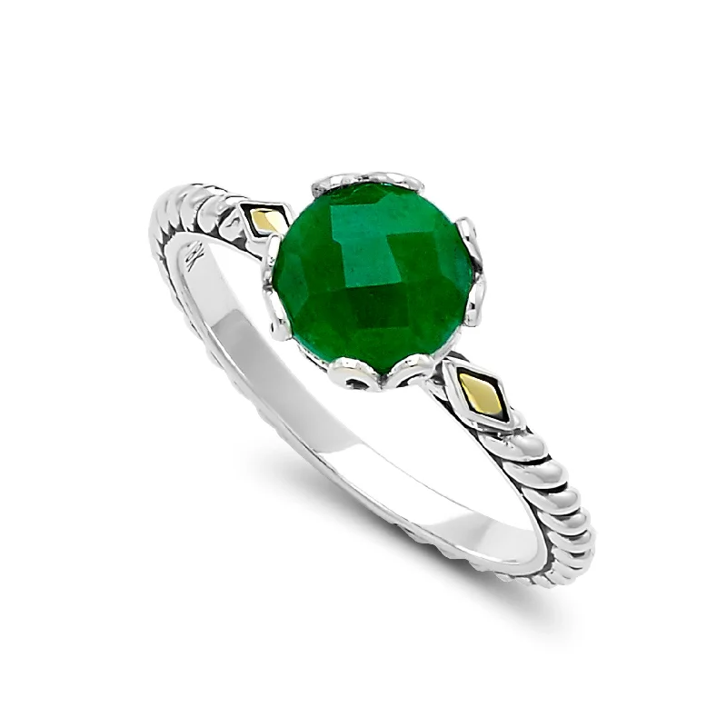 women's ring wedding jewelry -Samuel B. Emerald Birthstone Glow Ring - May