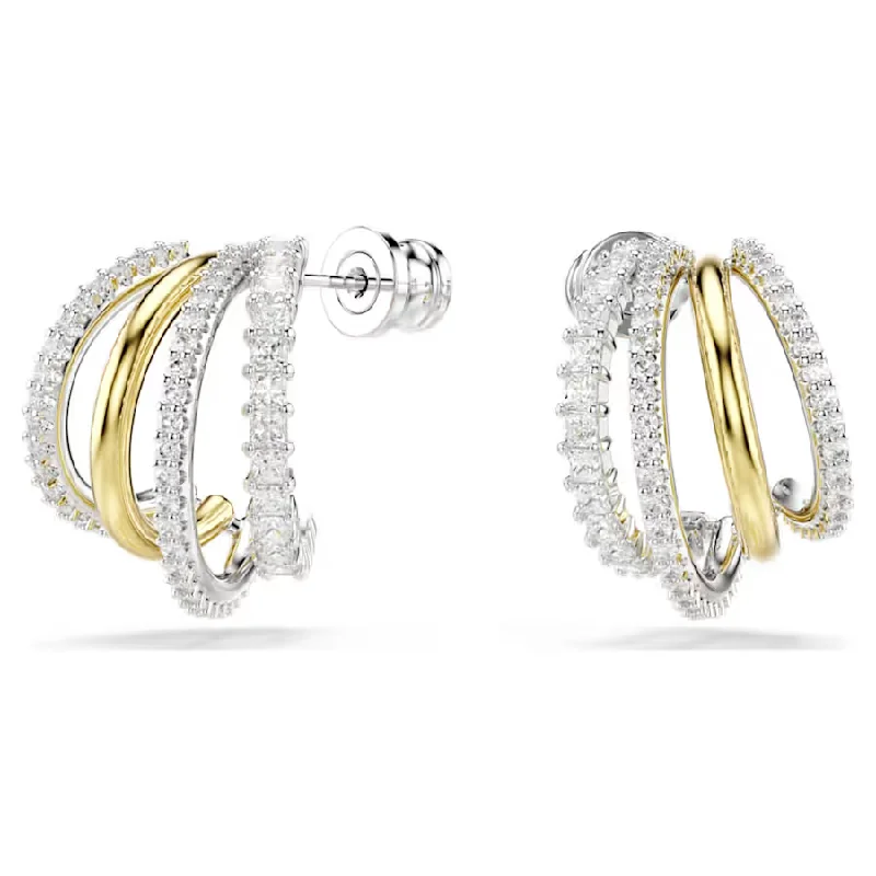 women's earrings diamond -Hyperbola Hoop Earrings