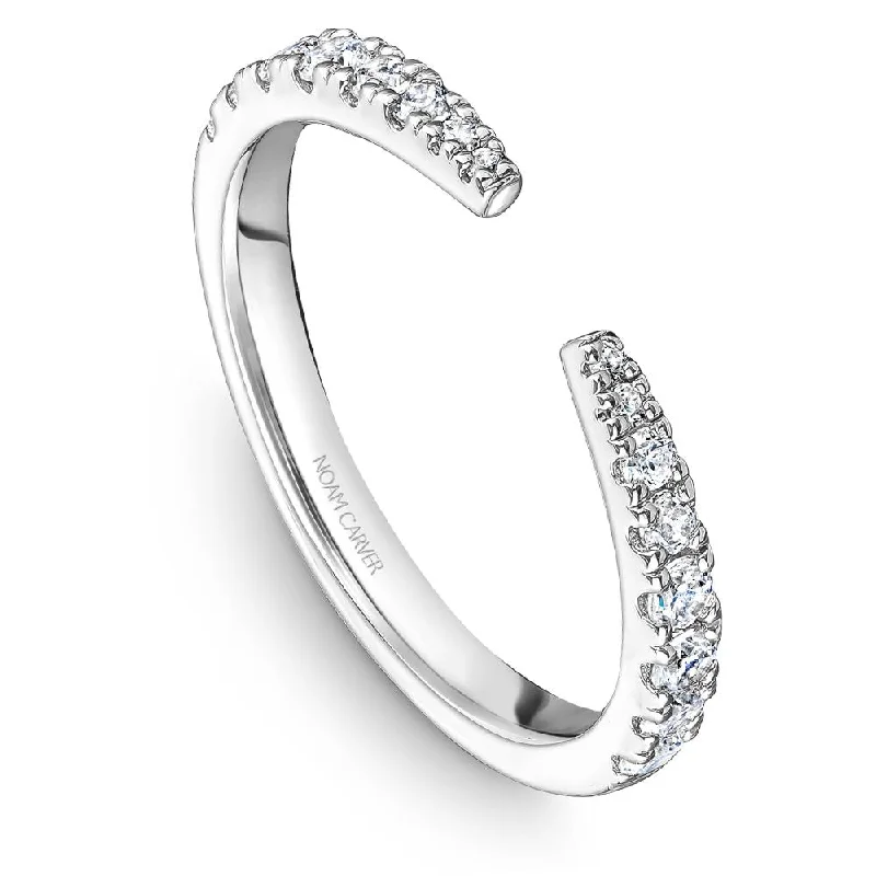 women's ring bar design -Noam Carver Stackable Collection 0.36cttw. Diamond Fashion Ring STA22-1