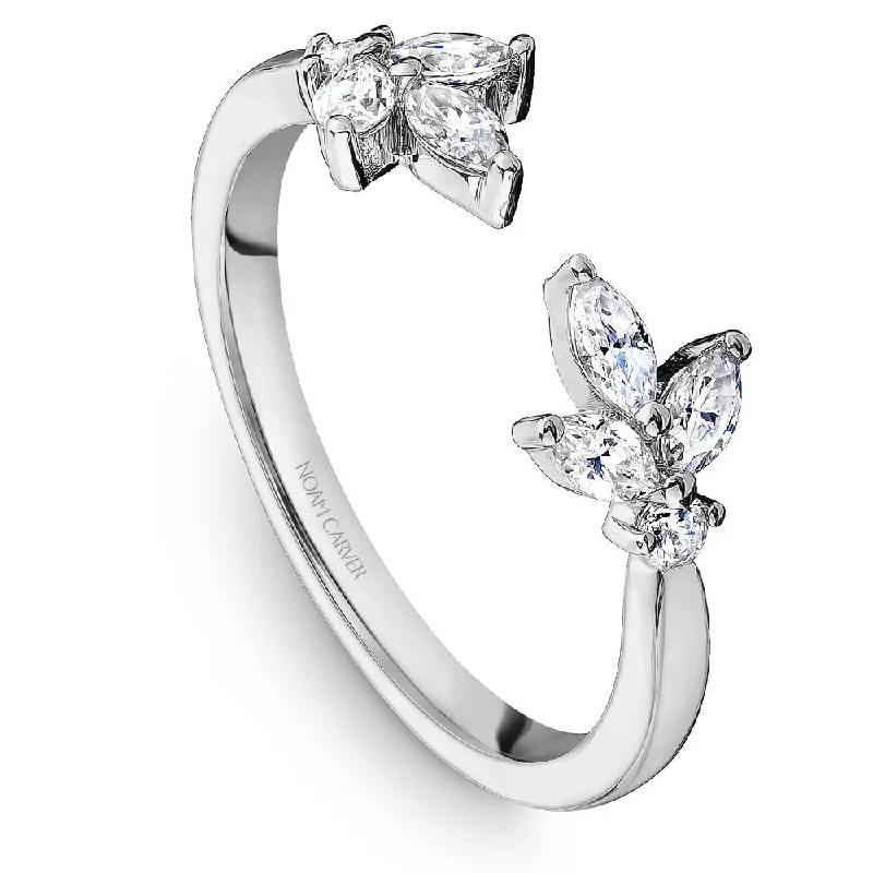 women's ring celestial theme -Noam Carver Stackable Collection 0.44cttw. Diamond Fashion Ring STA20-1