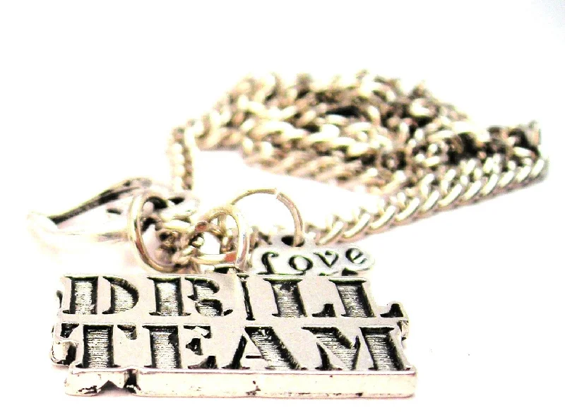 women's necklaces high-end jewelry -Drill Team Little Love Necklace