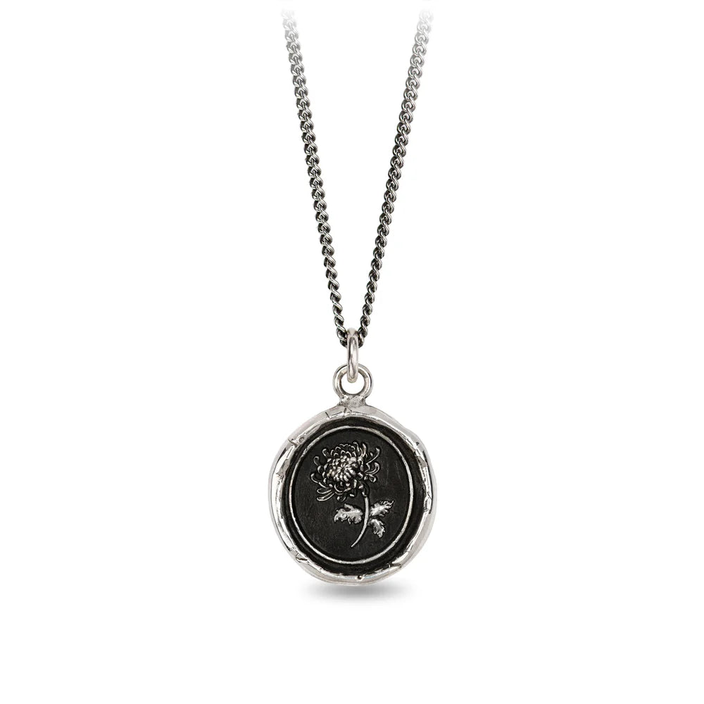 women's necklaces rose gold -Pyrrha Sterling silver "Healing Journey" Talisman Pendant 18" Necklace