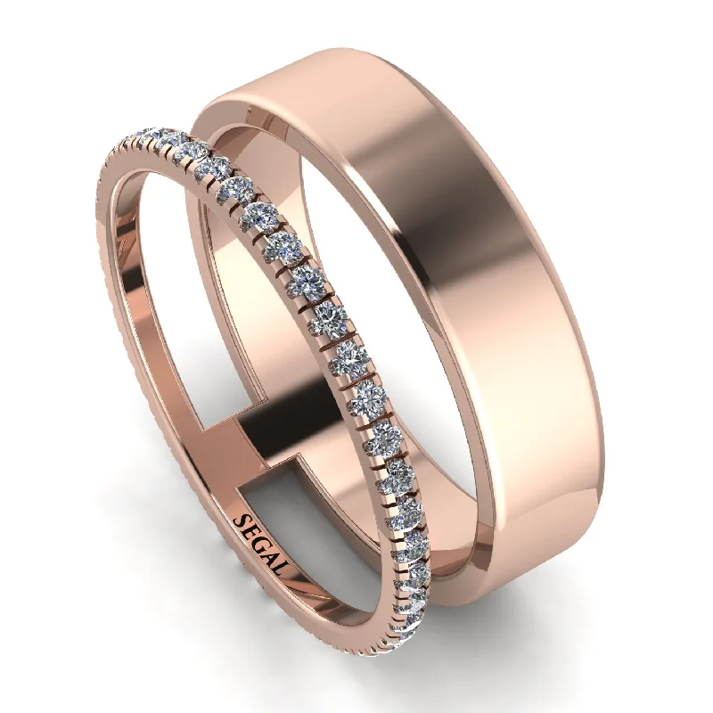 women's ring zodiac sign -Golden Ratio Diamond Band - Isabel No. 2