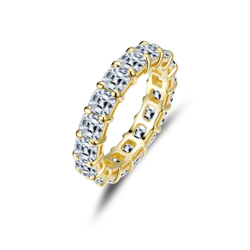 women's ring platinum -Lafonn Simulated Diamond 6.63cttw. Anniversary Eternity Band R0386CLG