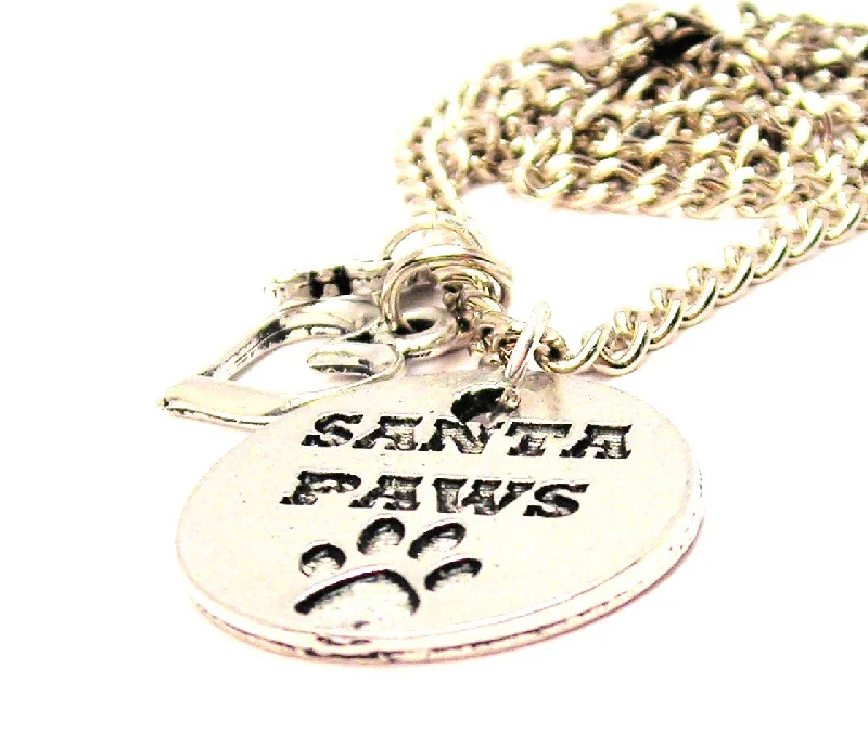 women's necklaces personalized letter -Santa Paws Little Love Necklace