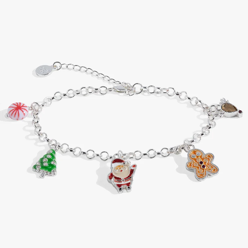 women's bracelets elegant touch -Holiday Charm Bracelet