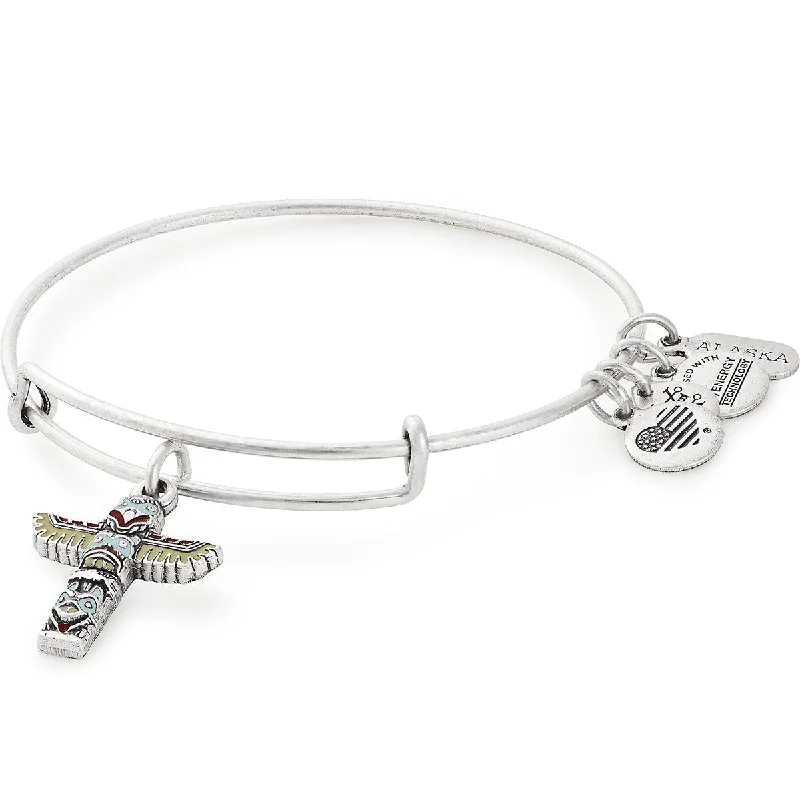 women's bracelets hypoallergenic material -Ketchikan, Alaska Totem Pole Charm Bangle