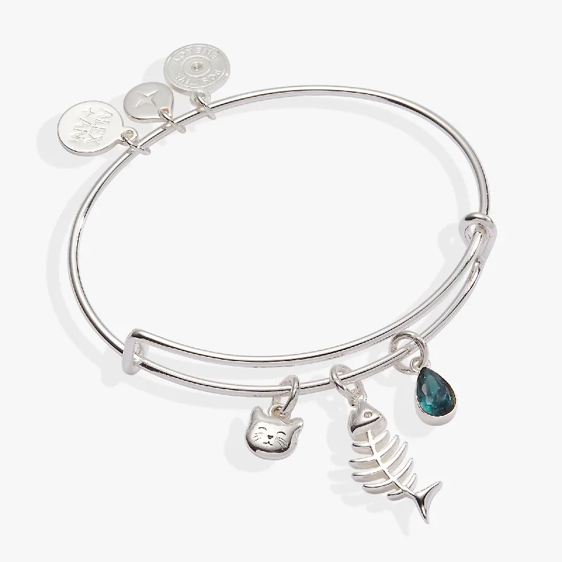 women's bracelets eco-friendly -Fish Bone Cat Bangle