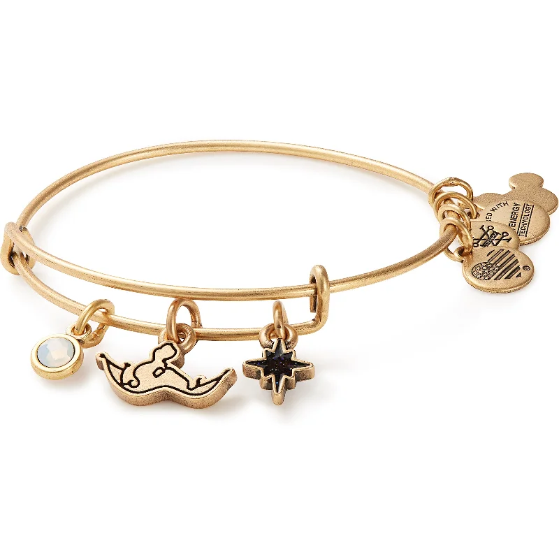 women's bracelets adjustable cuff bracelet -Disney® Jasmine "Unlock the Magic" Charm Bangle