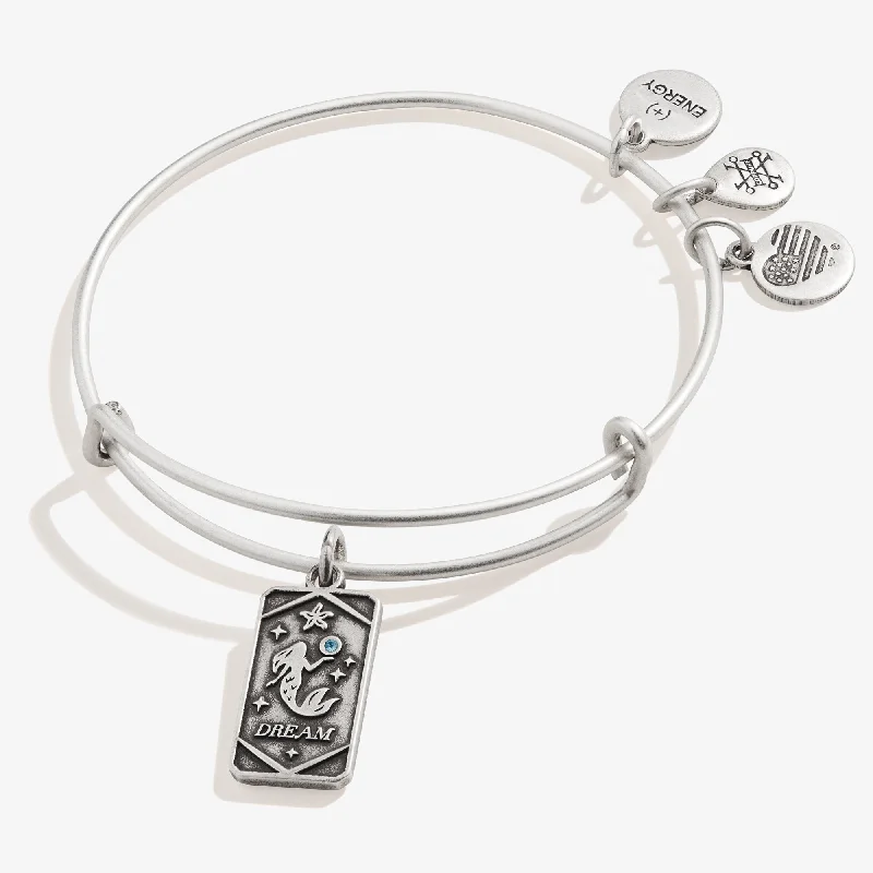 women's bracelets high-end fashion -Dream Mermaid Oracle Charm Bangle Bracelet