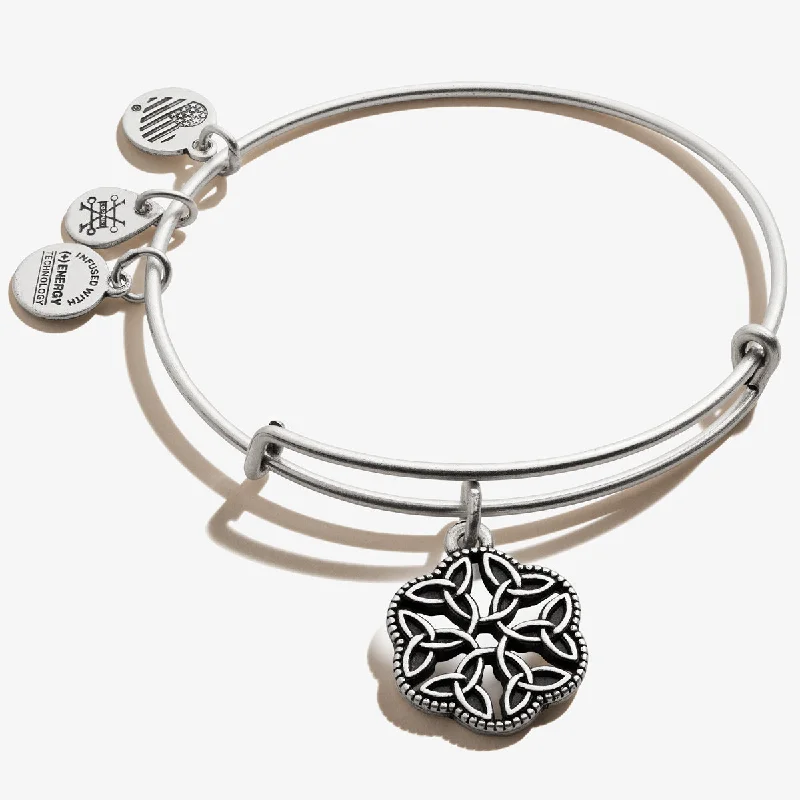 women's bracelets celestial moon and stars -Endless Knot Charm Bangle