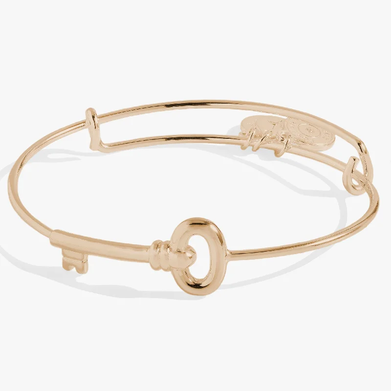 women's bracelets eco-friendly -Key Inline Bangle