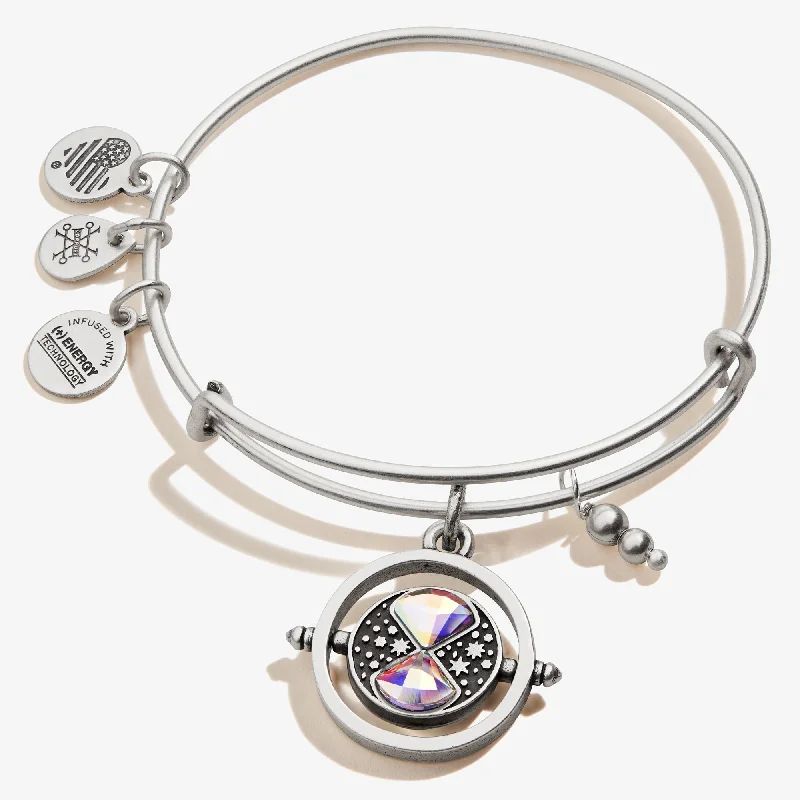 women's bracelets multi-layered style -Harry Potter™ Time Turner Spinner Charm Bangle