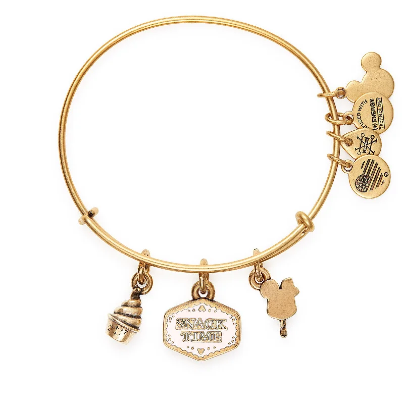 women's bracelets moissanite -Disney® Snack Trio Charm Bangle