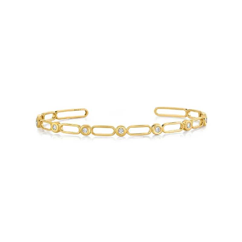 women's bracelets infinity symbol -0.23ctw Diamond Connection Cuff