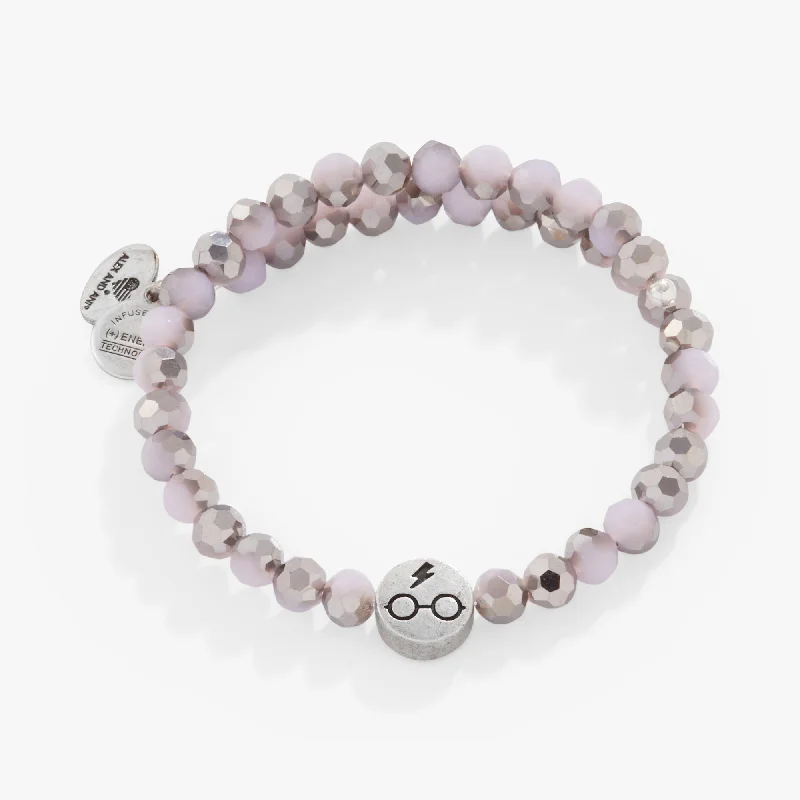 women's bracelets pearl -Harry Potter™ Beaded Wrap Bracelet, Purple