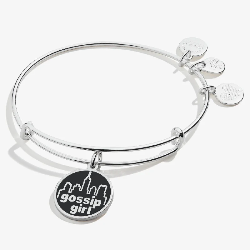 women's bracelets antique design -Gossip Girl Logo Charm Bangle