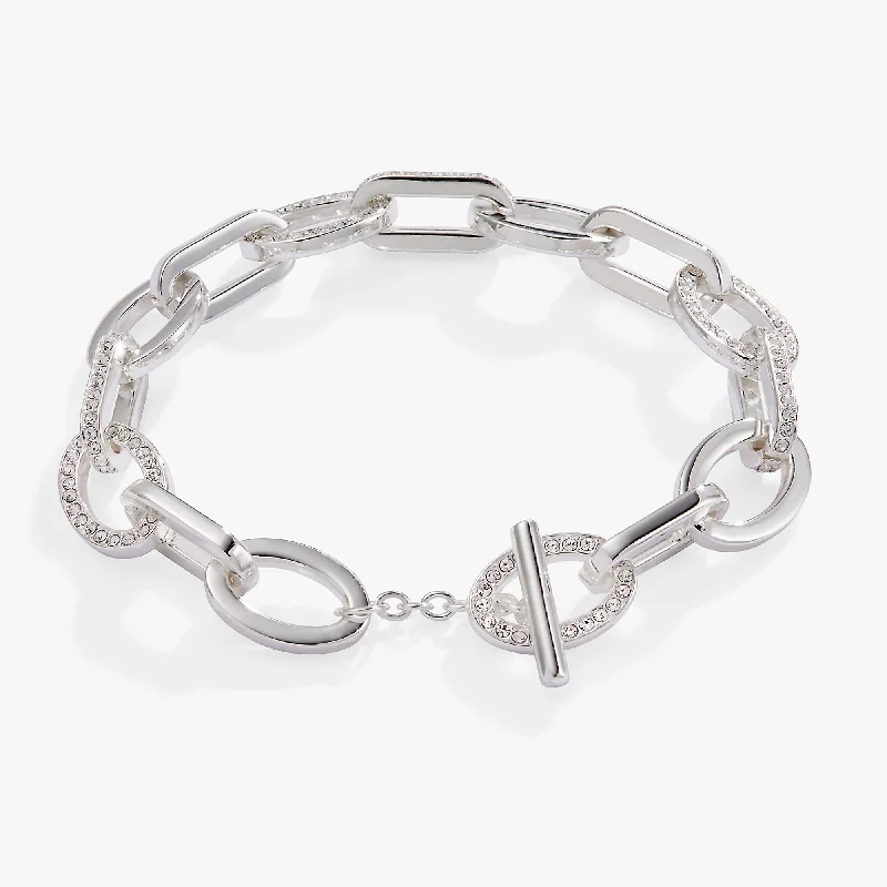 women's bracelets adjustable size -Crystal Toggle Bracelet