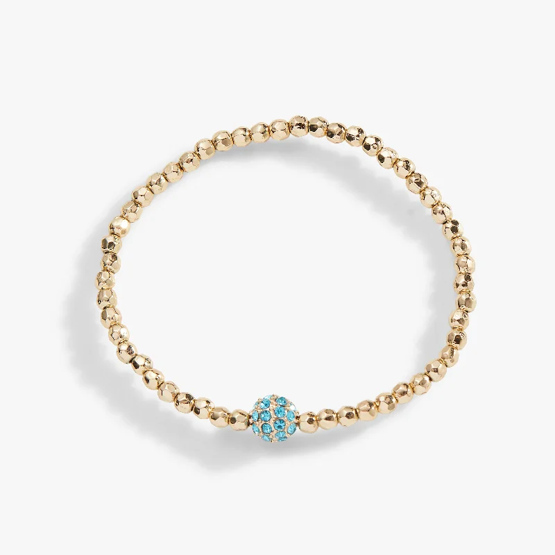 women's bracelets art deco style -Fireball Bracelet, Blue