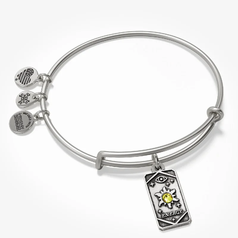 women's bracelets subtle sophistication -Energy Sun Oracle Charm Bangle Bracelet