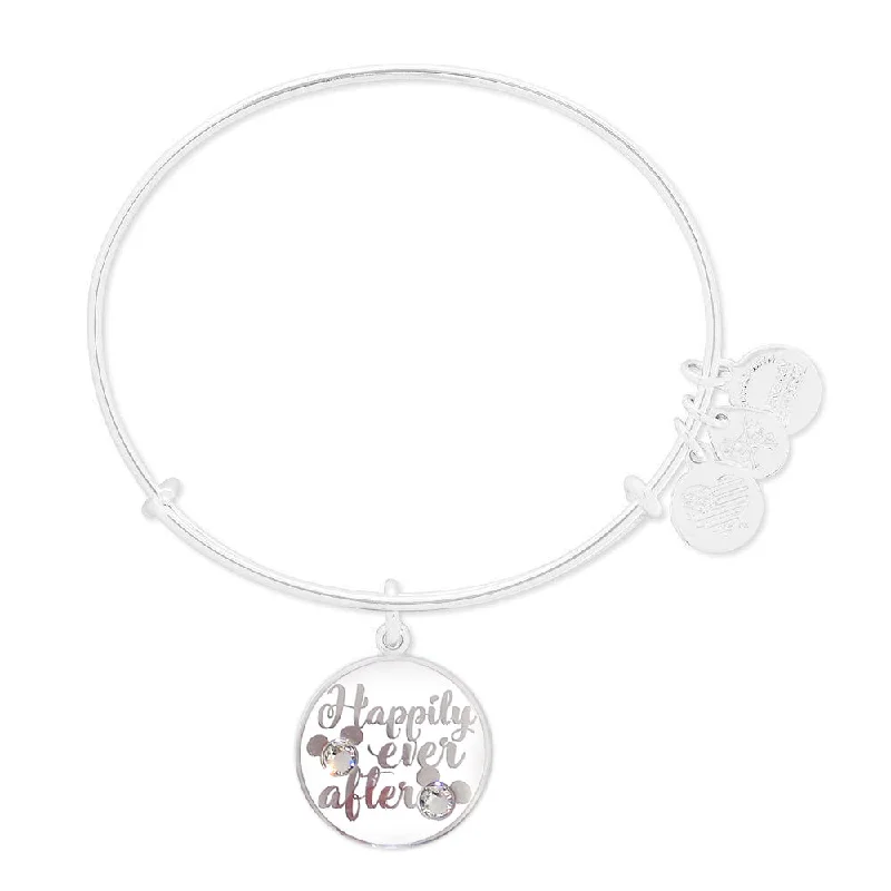 women's bracelets bold and stylish -Disney® 'Happily Ever After' Bridal Charm Bangle