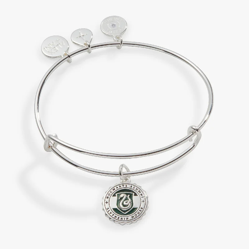 women's bracelets unique charm bangle -Harry Potter™ Slytherin House Charm Bangle