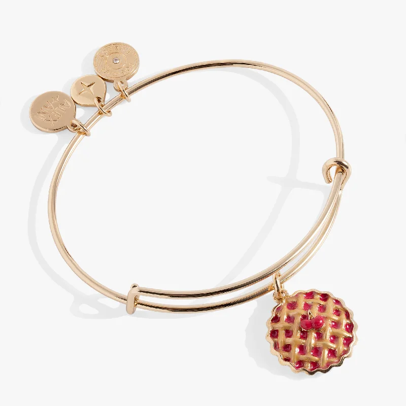 women's bracelets delicate and dainty -Easy As Pie Charm Bangle