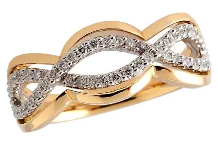 women's engagement rings split shank halo -14KT Gold Ladies Wedding Ring