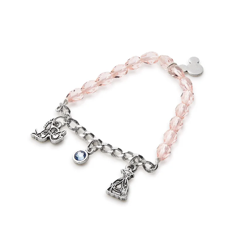 women's bracelets elegant crown shape -Disney® Cinderella Multi-Charm Stretch Bracelet