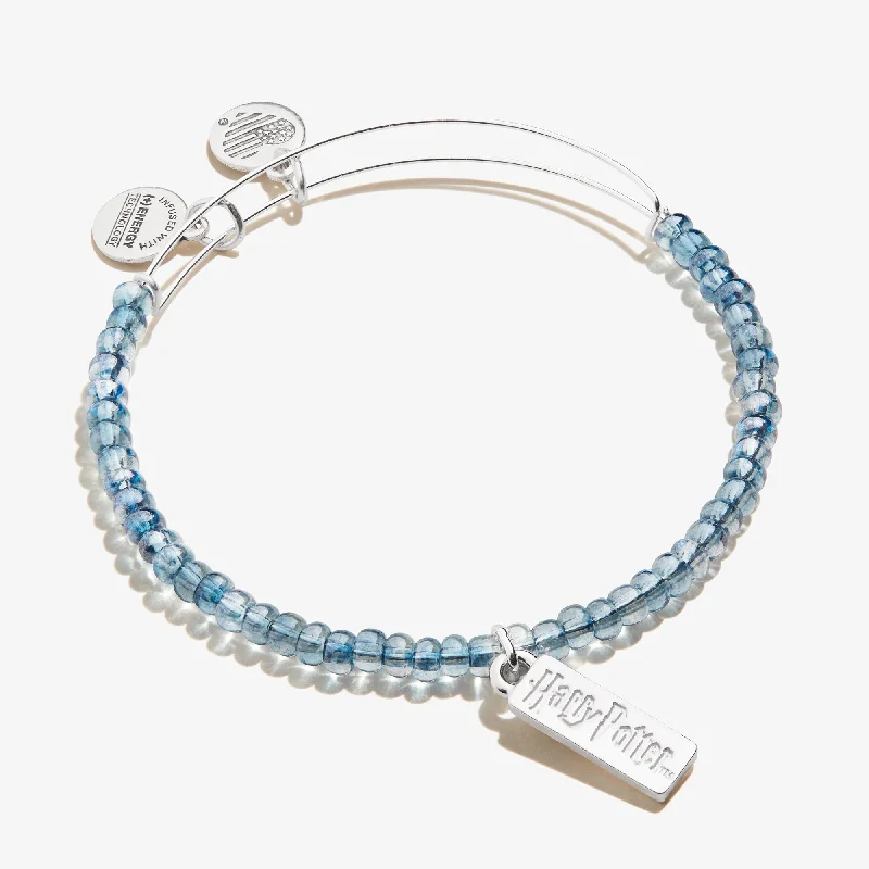 women's bracelets art deco style -Harry Potter™ Illumination Beaded Charm Bangle, Blue