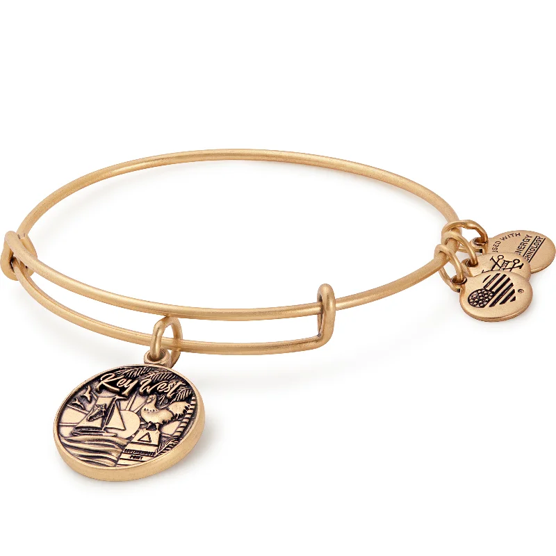 women's bracelets delicate and elegant -Key West Charm Bangle