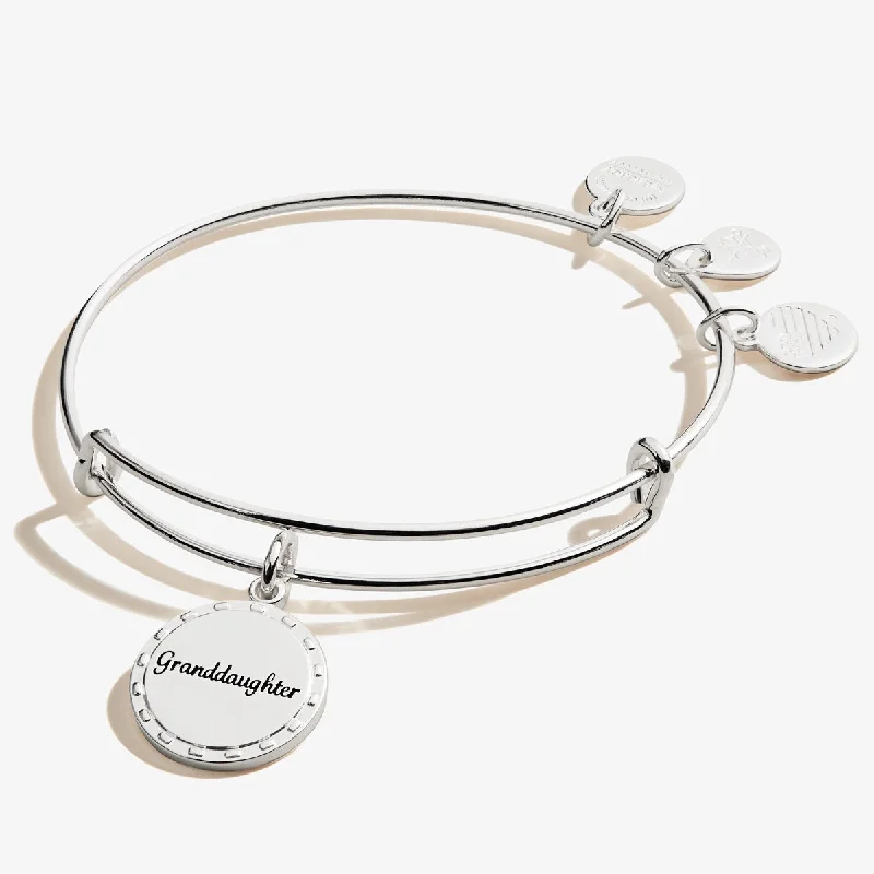 women's bracelets zodiac sign -Granddaughter, 'By Your Side' Charm Bangle